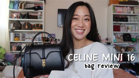 celine 16 mini bag|celine 16 bag review.